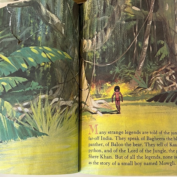 VTG Little Golden Books, lot of 2, Benji and The Jungle Book. - Picture 5 of 6